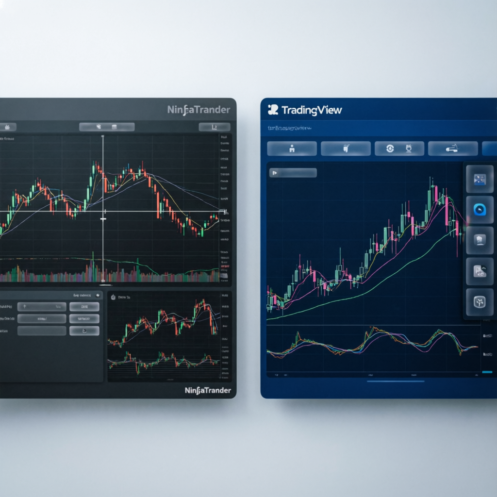 NinjaTrader and TradingView platform comparison for Apex Trader Funding