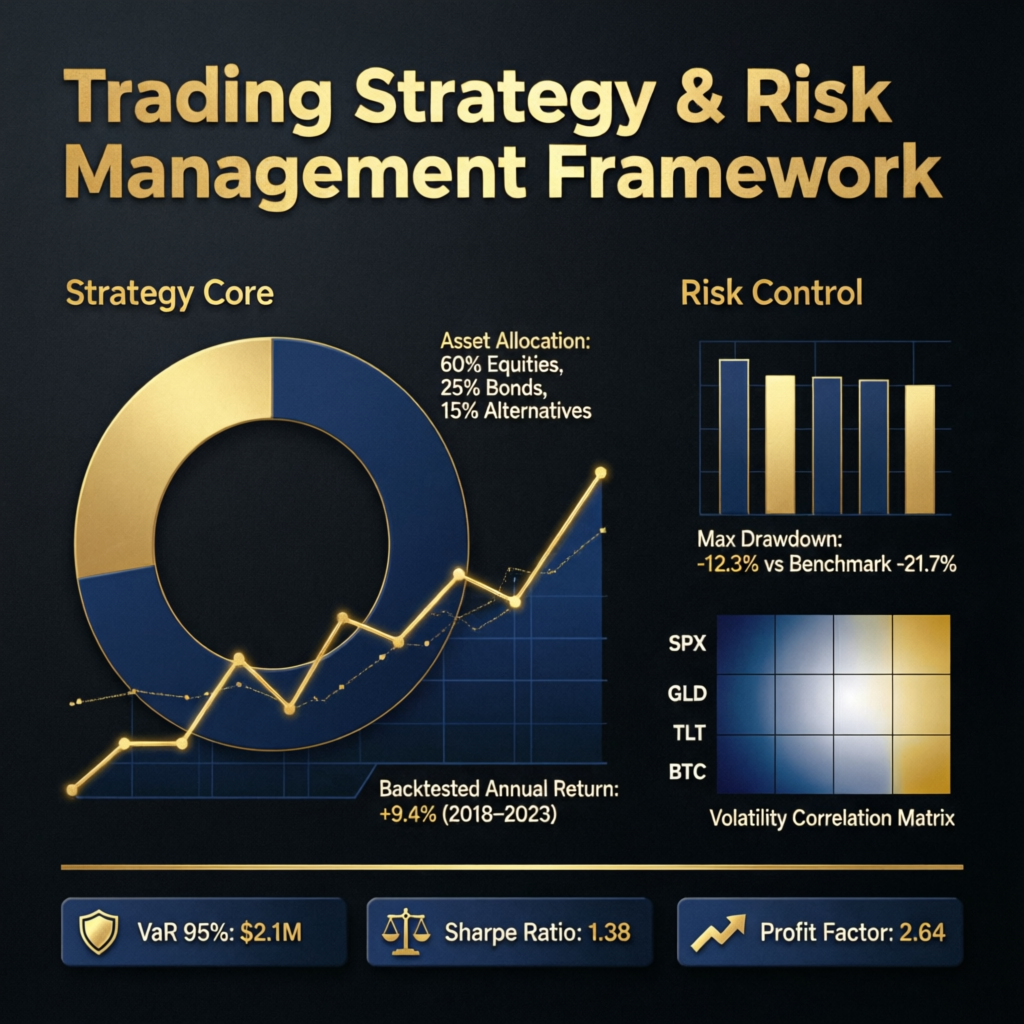 Trading strategy and risk management framework for prop firm evaluation