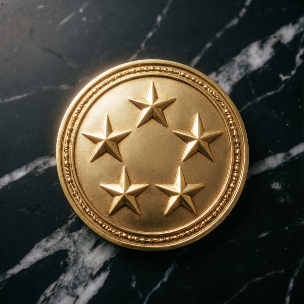 Five star rating badge representing excellent client satisfaction