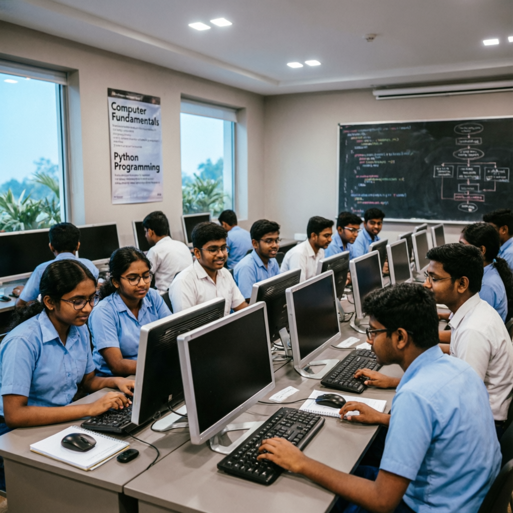 Course visual from Vidya Computer Institute website