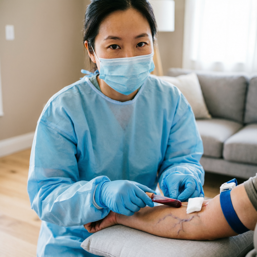 Blood sample collection at home