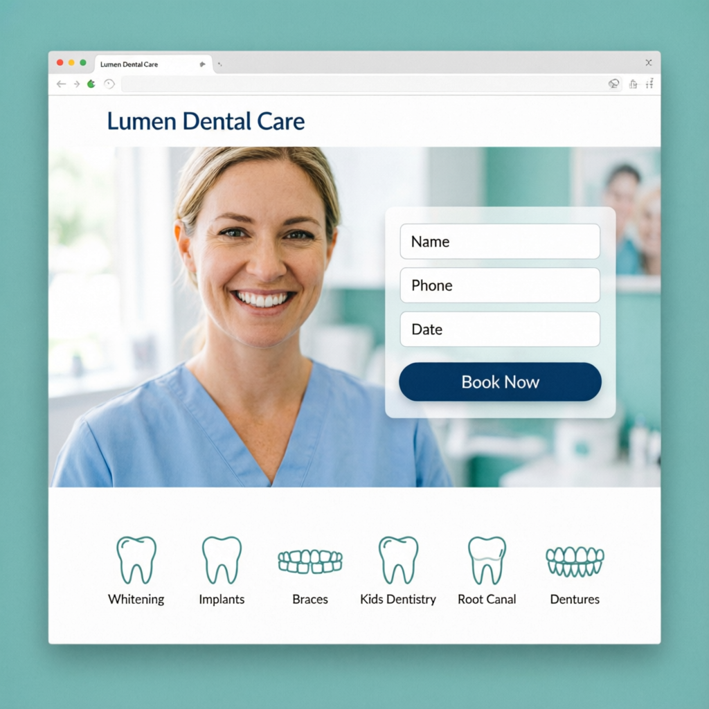 Lumen Dental Care website