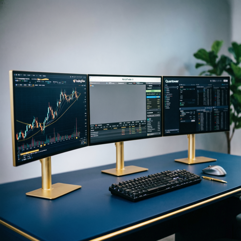 Trading platform setup with multiple monitors - Topstep beginner platform setup