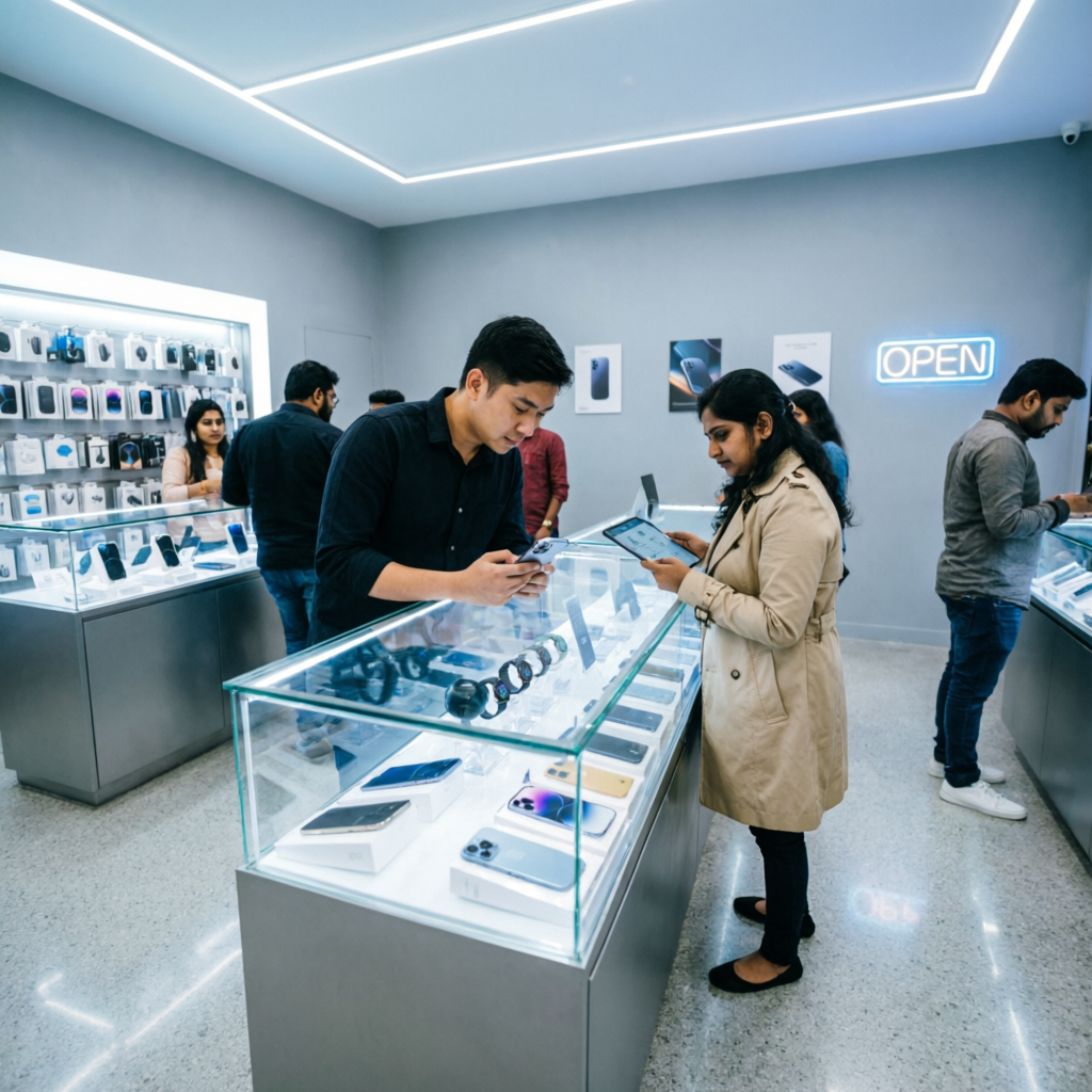 Aman Enterprises store interior in Connaught Place New Delhi