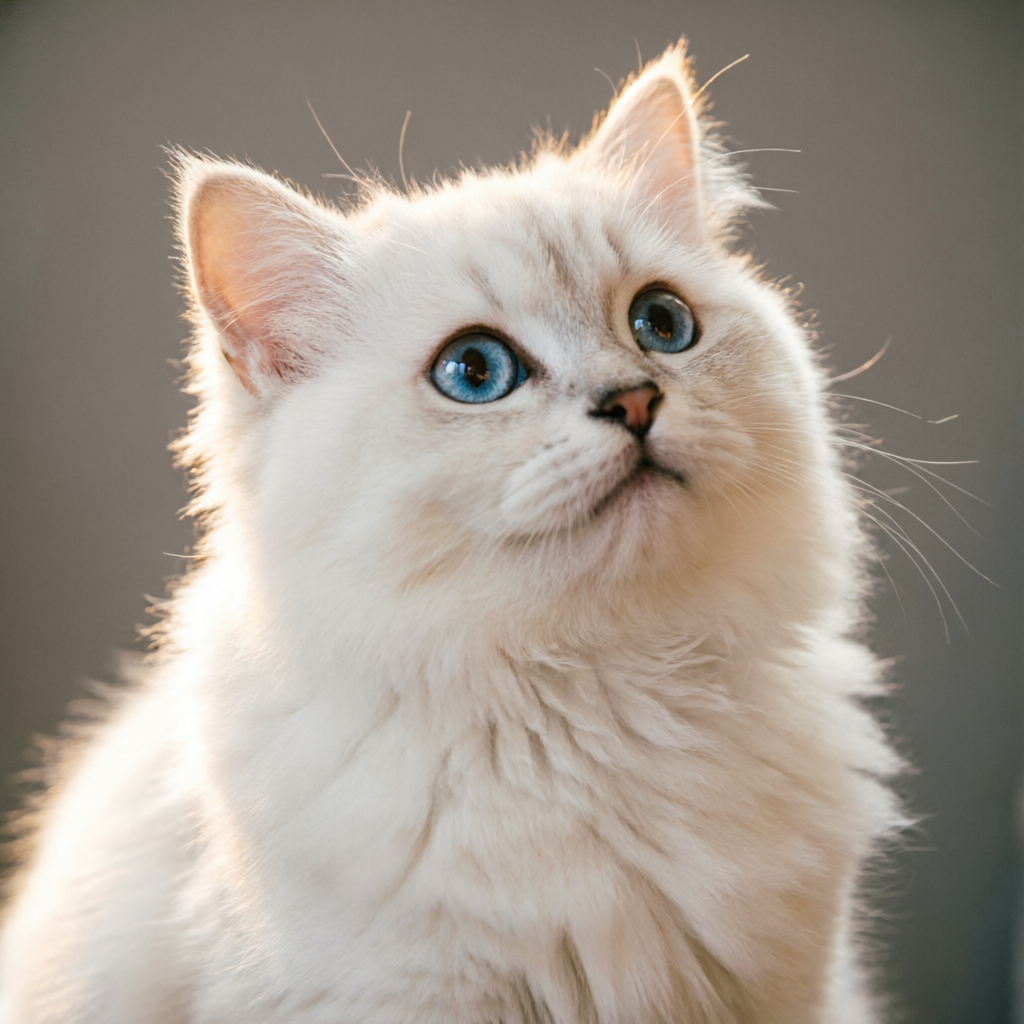 Cute cat portrait for newsletter