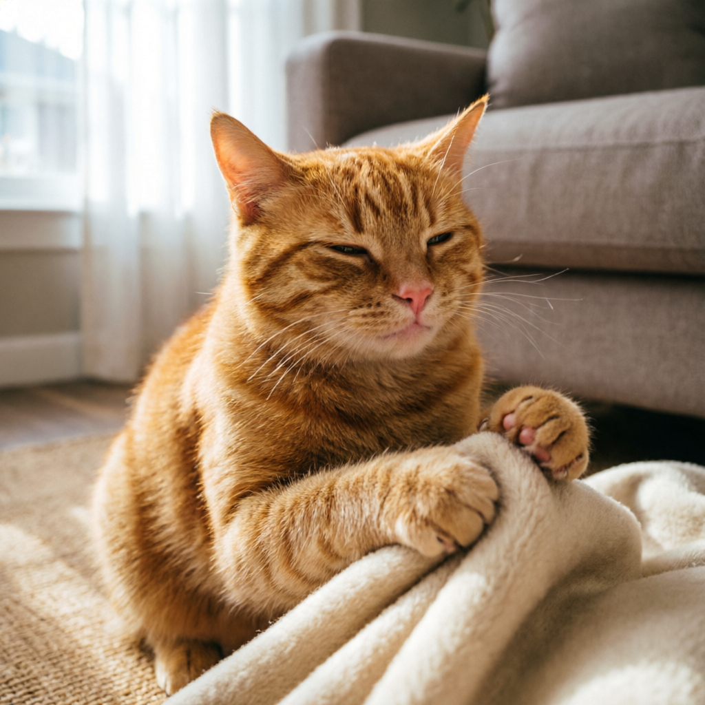 Cat kneading behavior