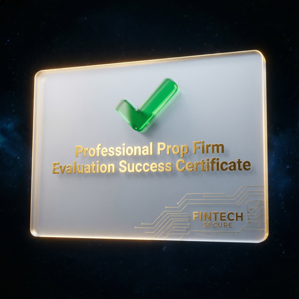 Professional prop firm evaluation success certificate for My Funded Futures