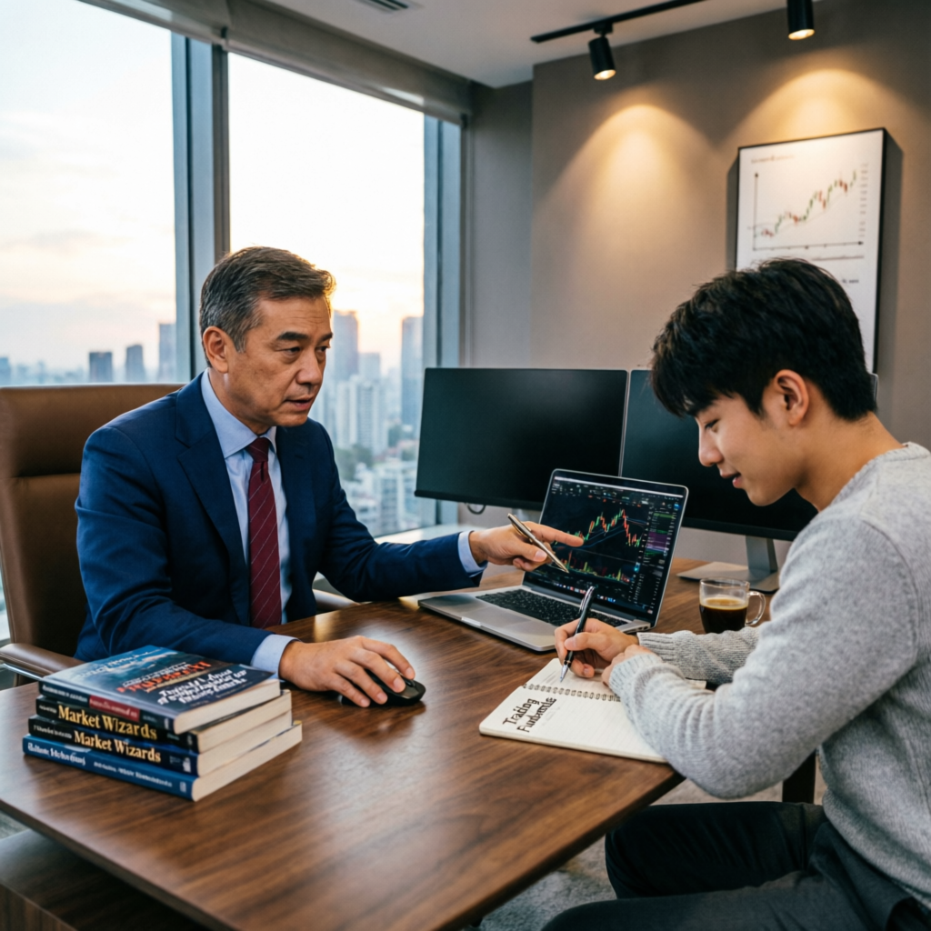 Professional trading mentorship session for prop firm passing
