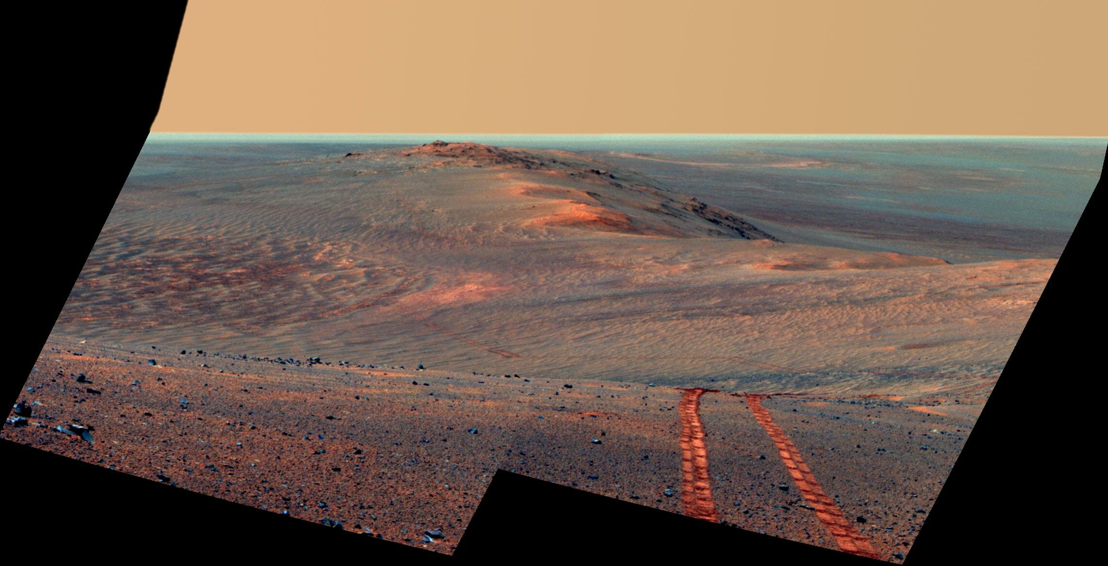 Следы Opportunity на Марсе