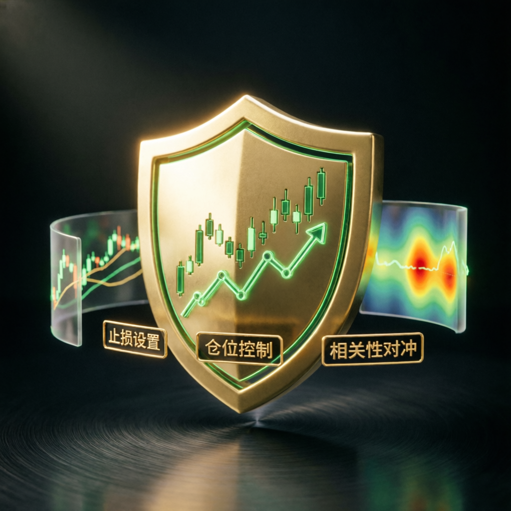 Risk management shield protecting forex trading accounts with advanced security