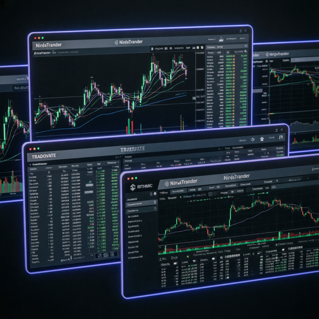 Professional trading platforms NinjaTrader Tradovate Rithmic