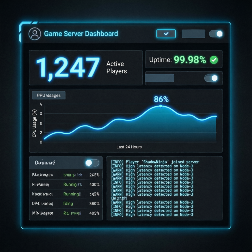 Game Server Dashboard