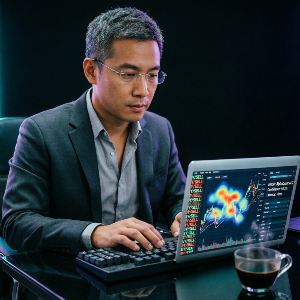 Professional trader managing funded accounts