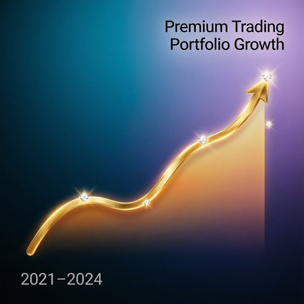 Premium trading portfolio growth chart
