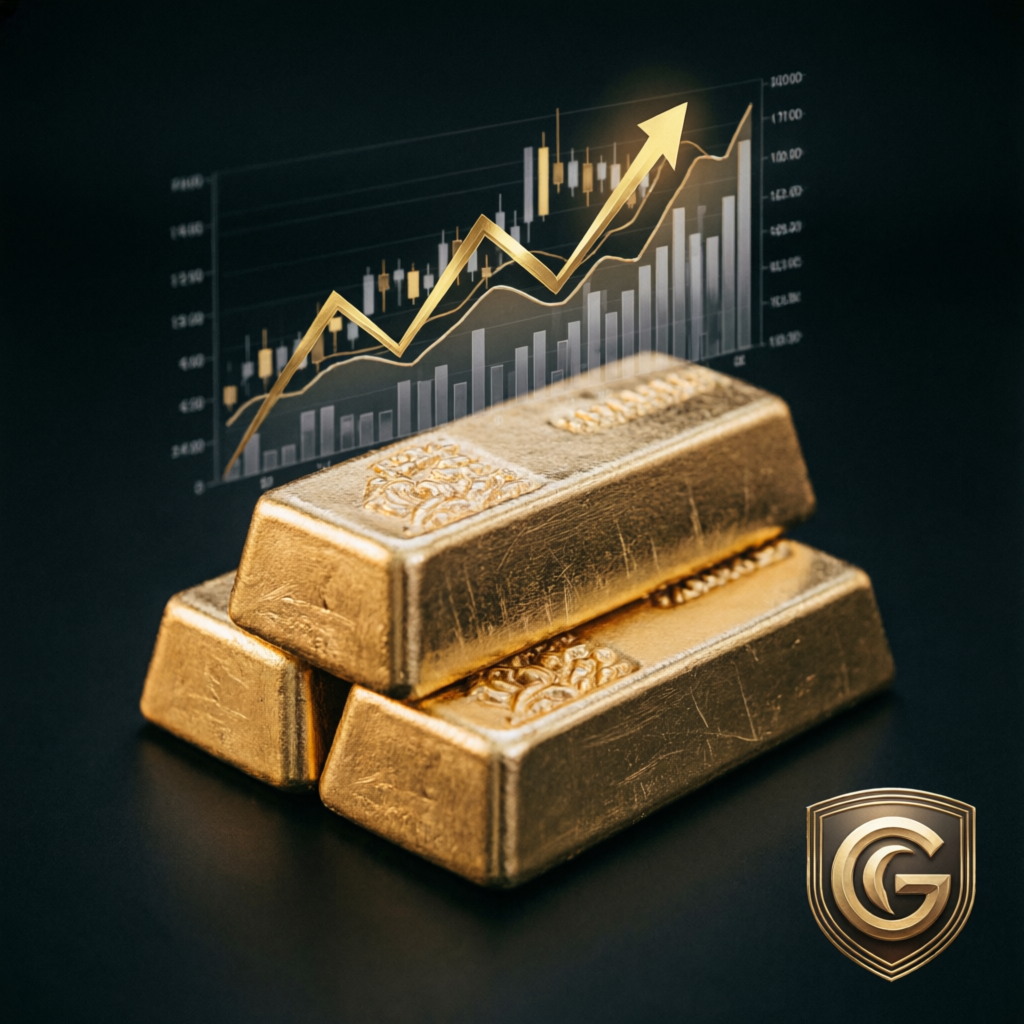 Gold bars and financial growth chart representing Apex Trader Funding payouts