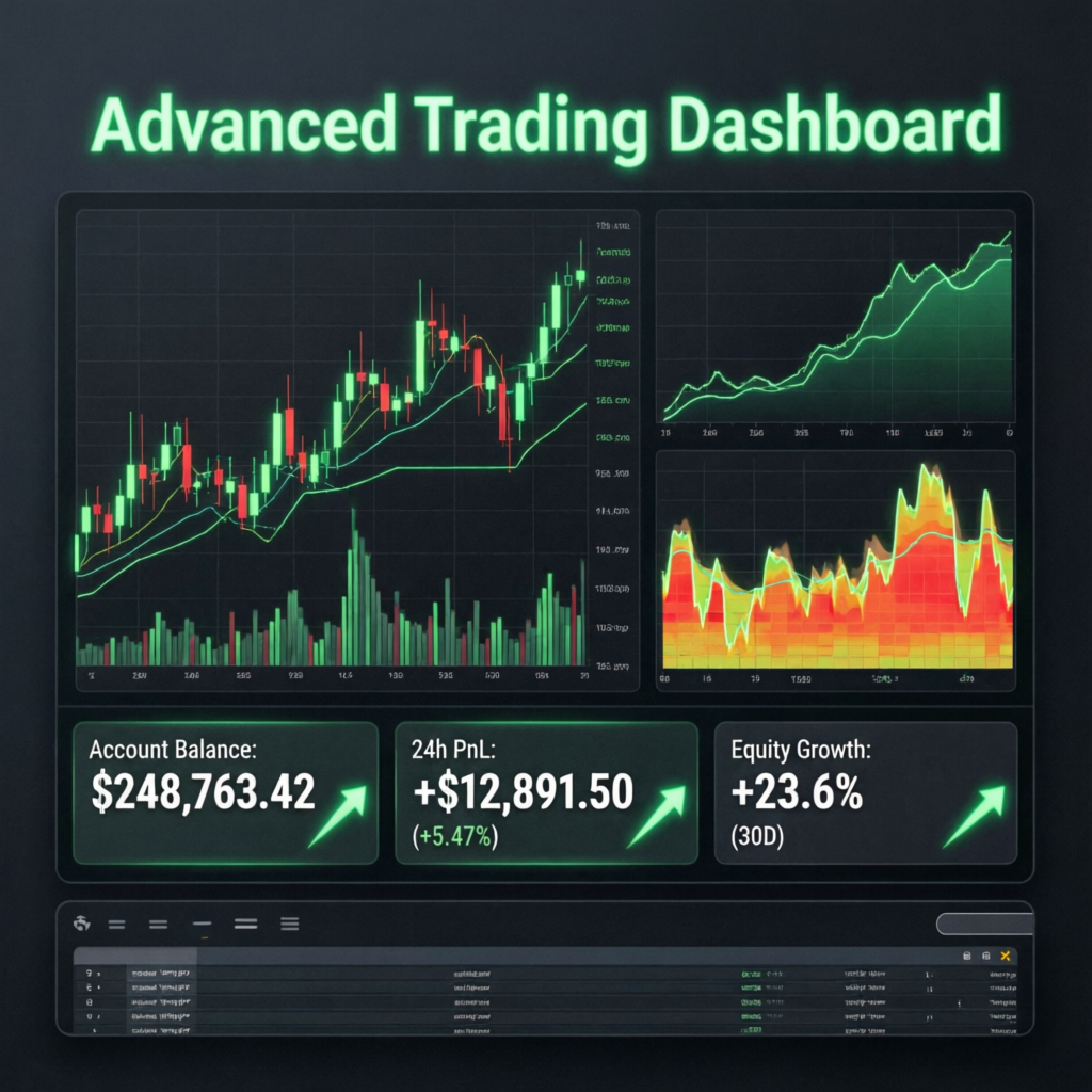 Apex Trader Funding dashboard showing account growth