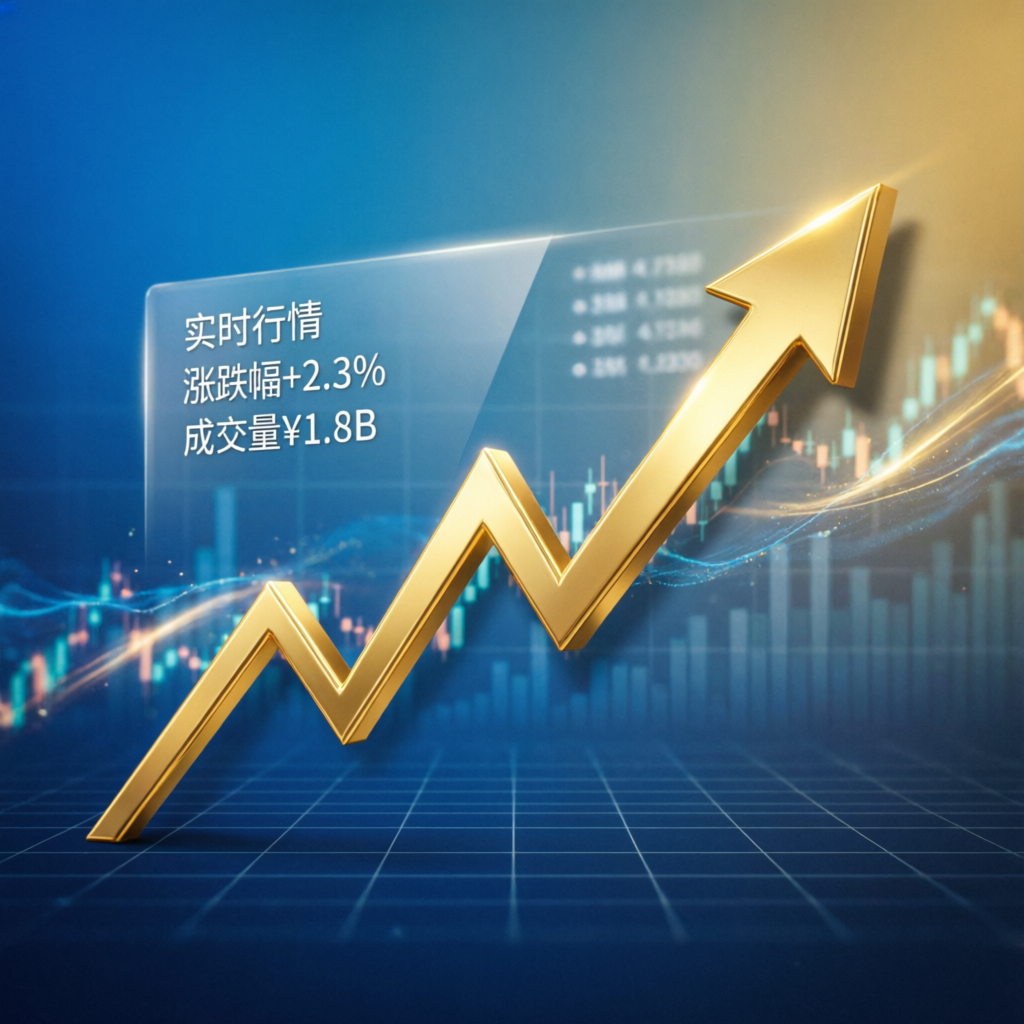 Financial growth chart showing upward trending arrow with trading platform data for prop firm results