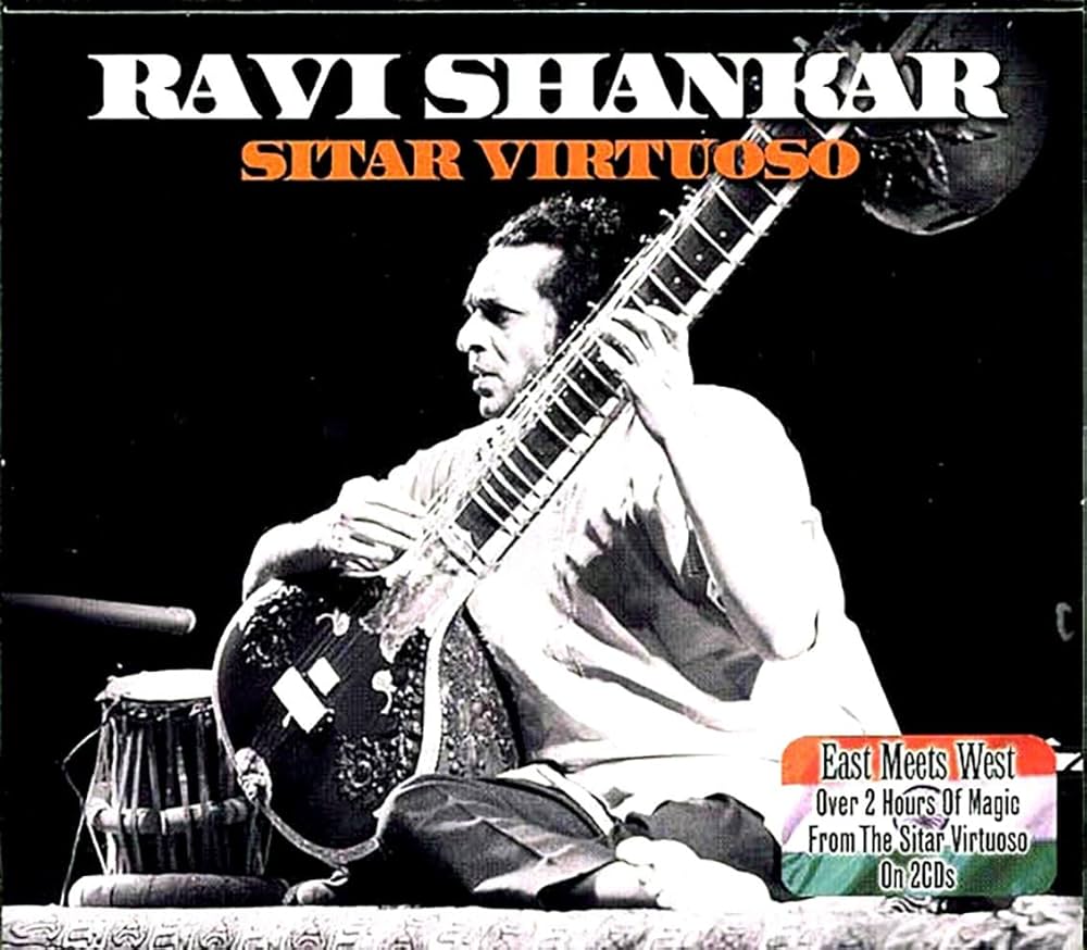Ravi Shankar with sitar