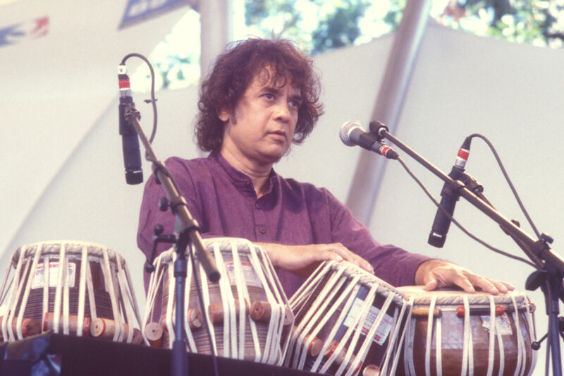 Zakir Hussain with tabla