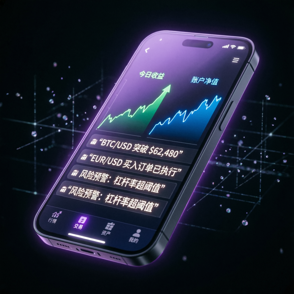 Mobile trading app showing Apex 50K account progress