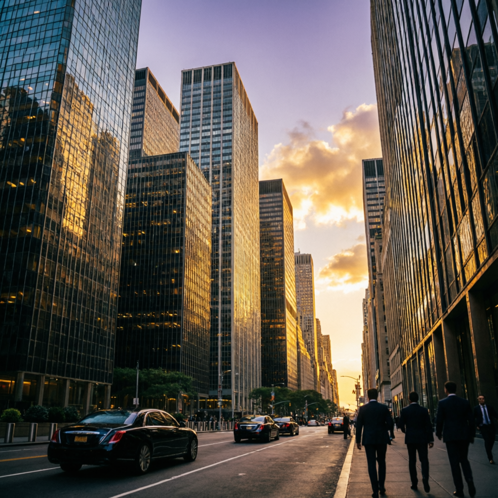 Wall Street financial district representing Topstep Chicago headquarters