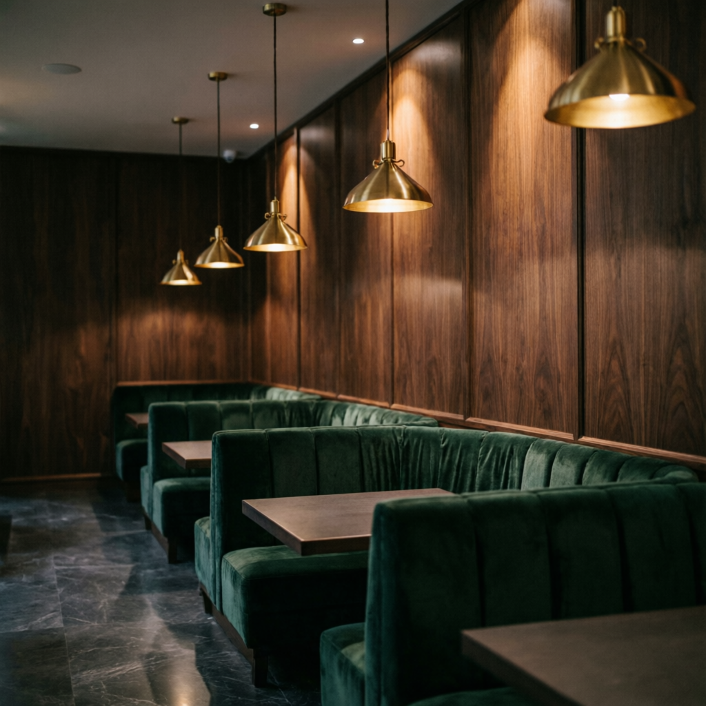Luxury restaurant interior by The Ninth Space