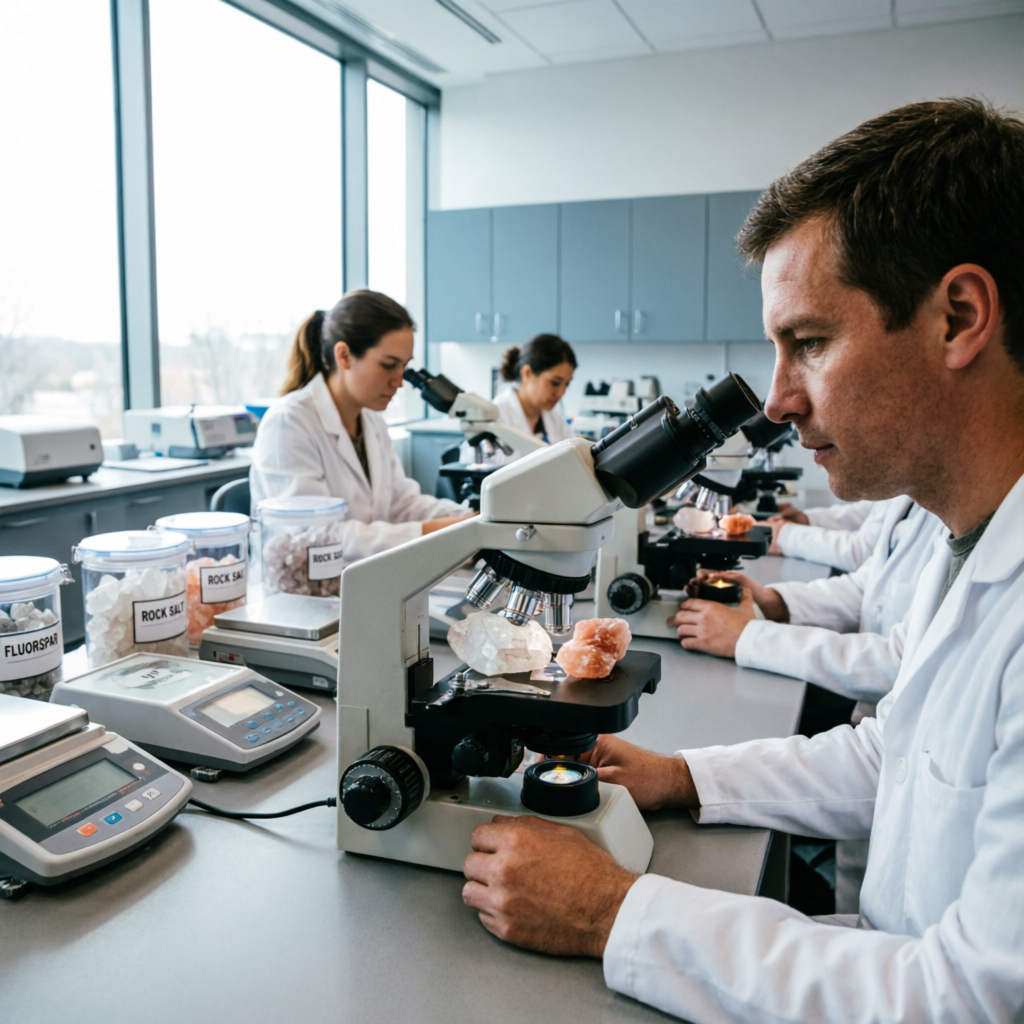 Quality control process for mineral samples