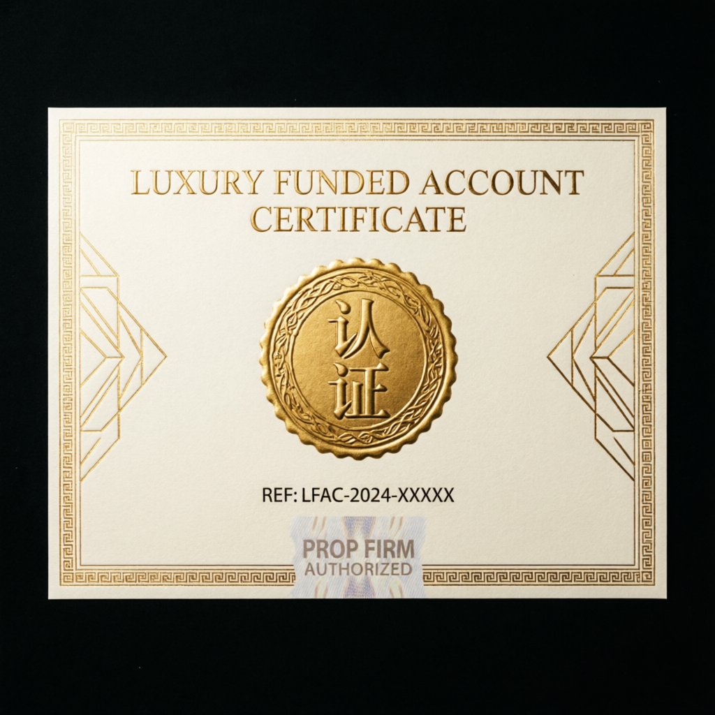 Luxury Funded Account Certificate