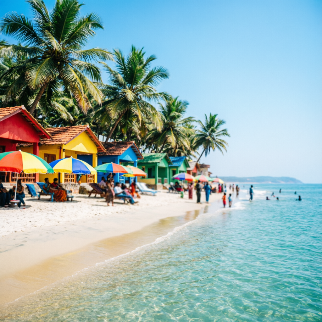 North Goa beach shacks