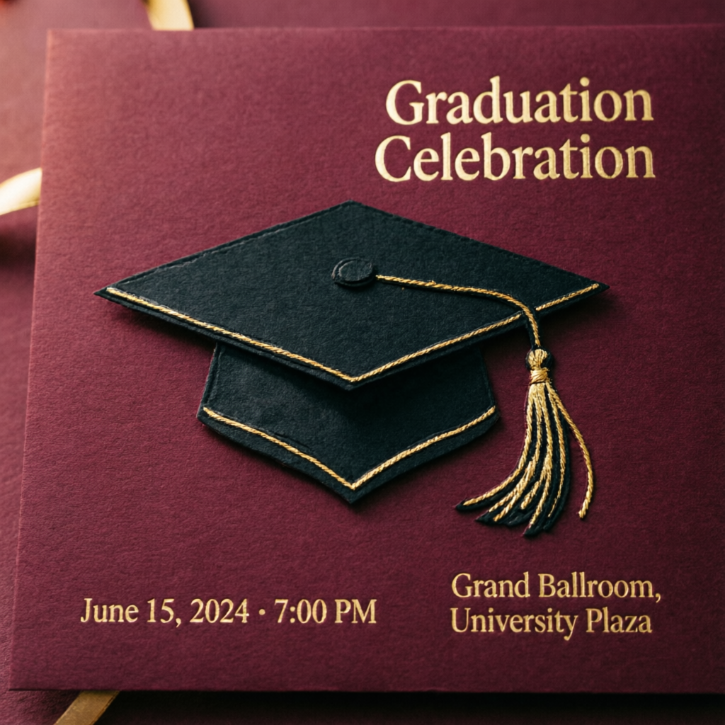 Graduation invitation