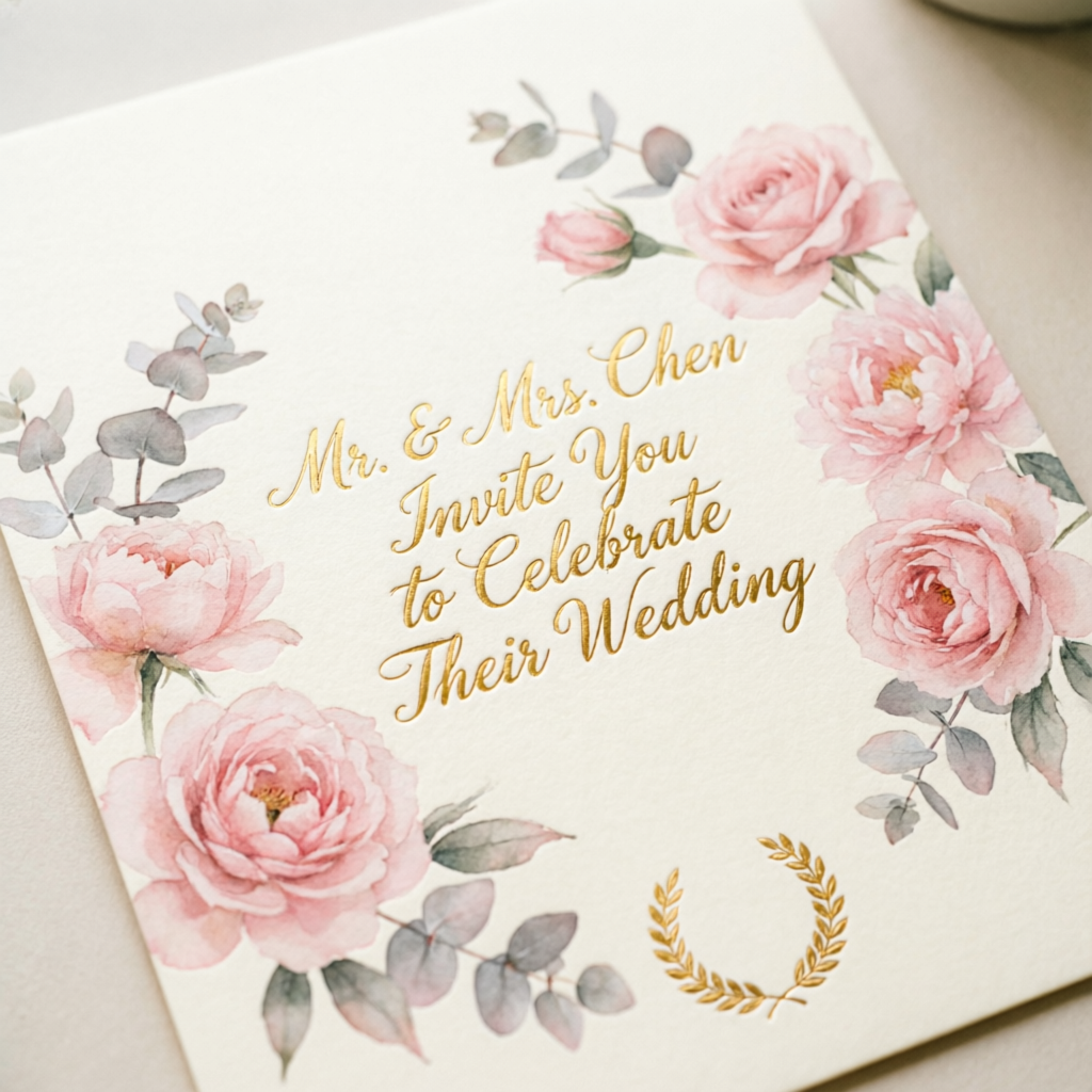 Wedding invitation