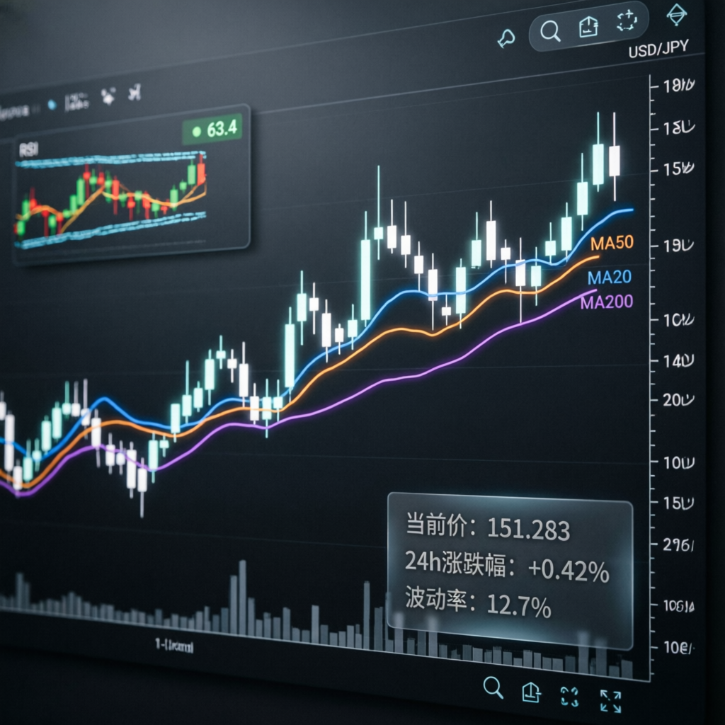 Forex futures chart analysis with technical indicators