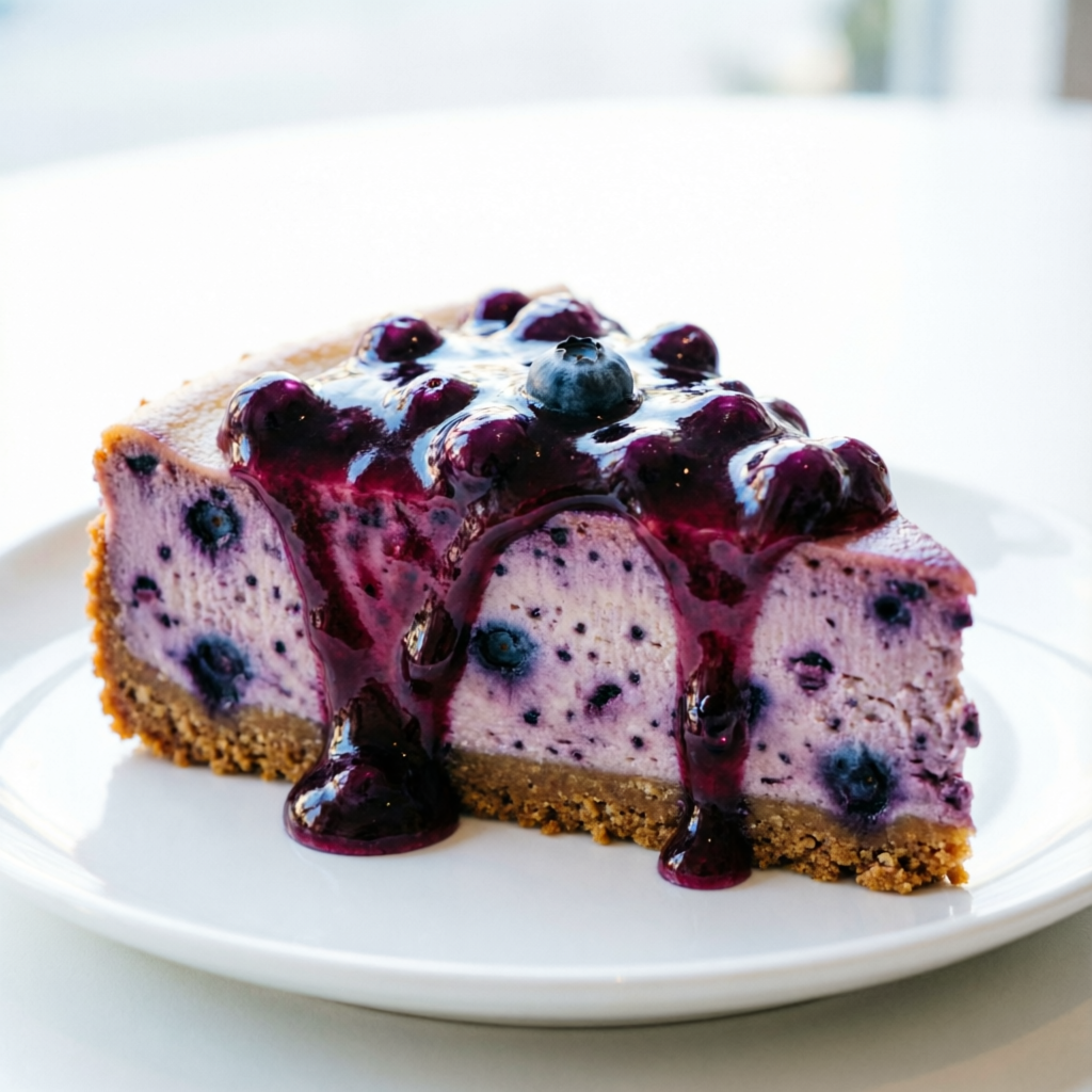 Blueberry cheesecake