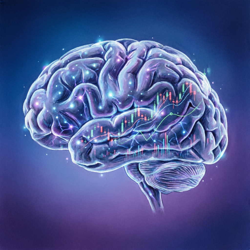 Trading psychology and mental discipline concept for prop firm challenge success