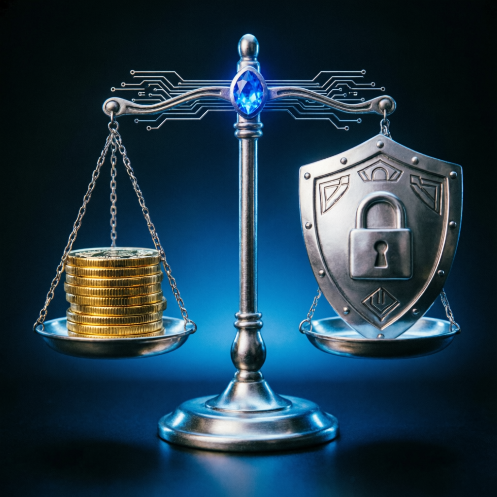 Risk management and security concept for prop firm passing service