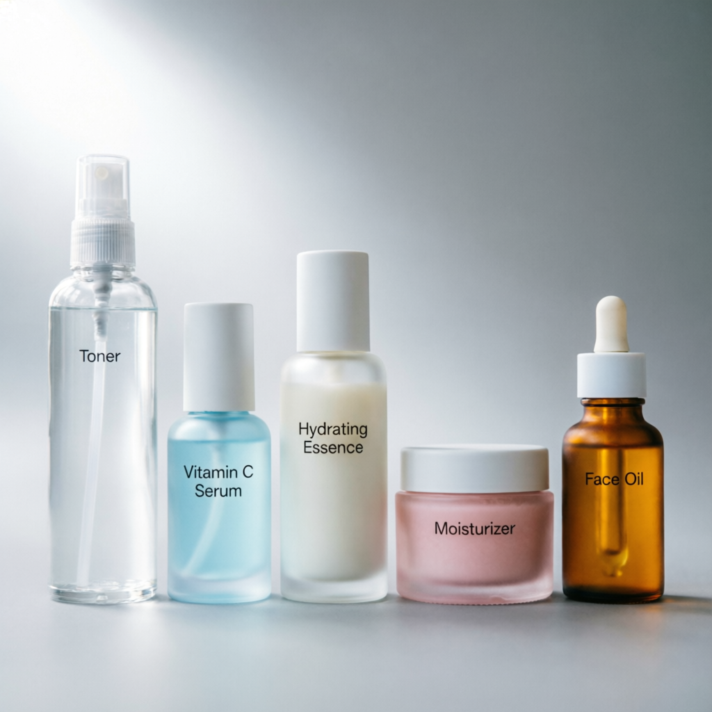 ترتيب منتجات العناية الليلية