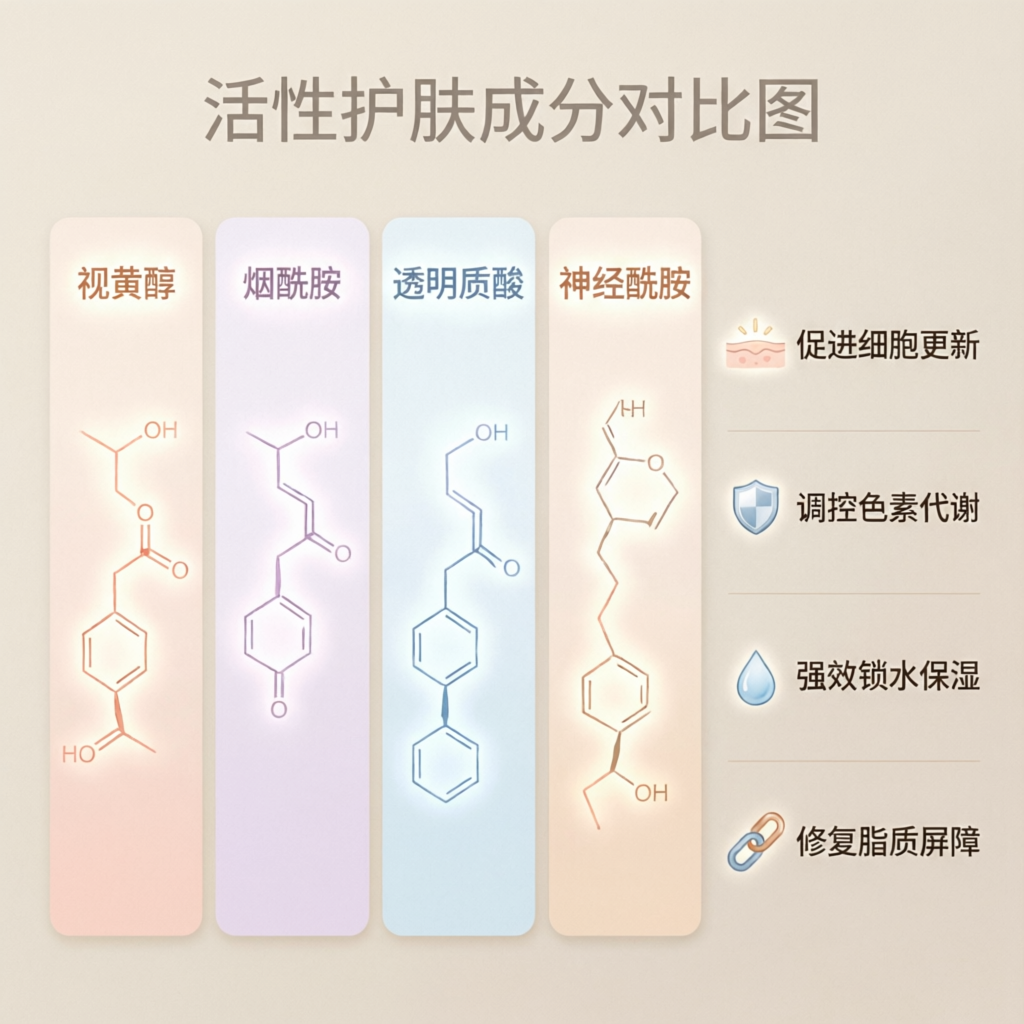 مقارنة مكونات العناية النشطة