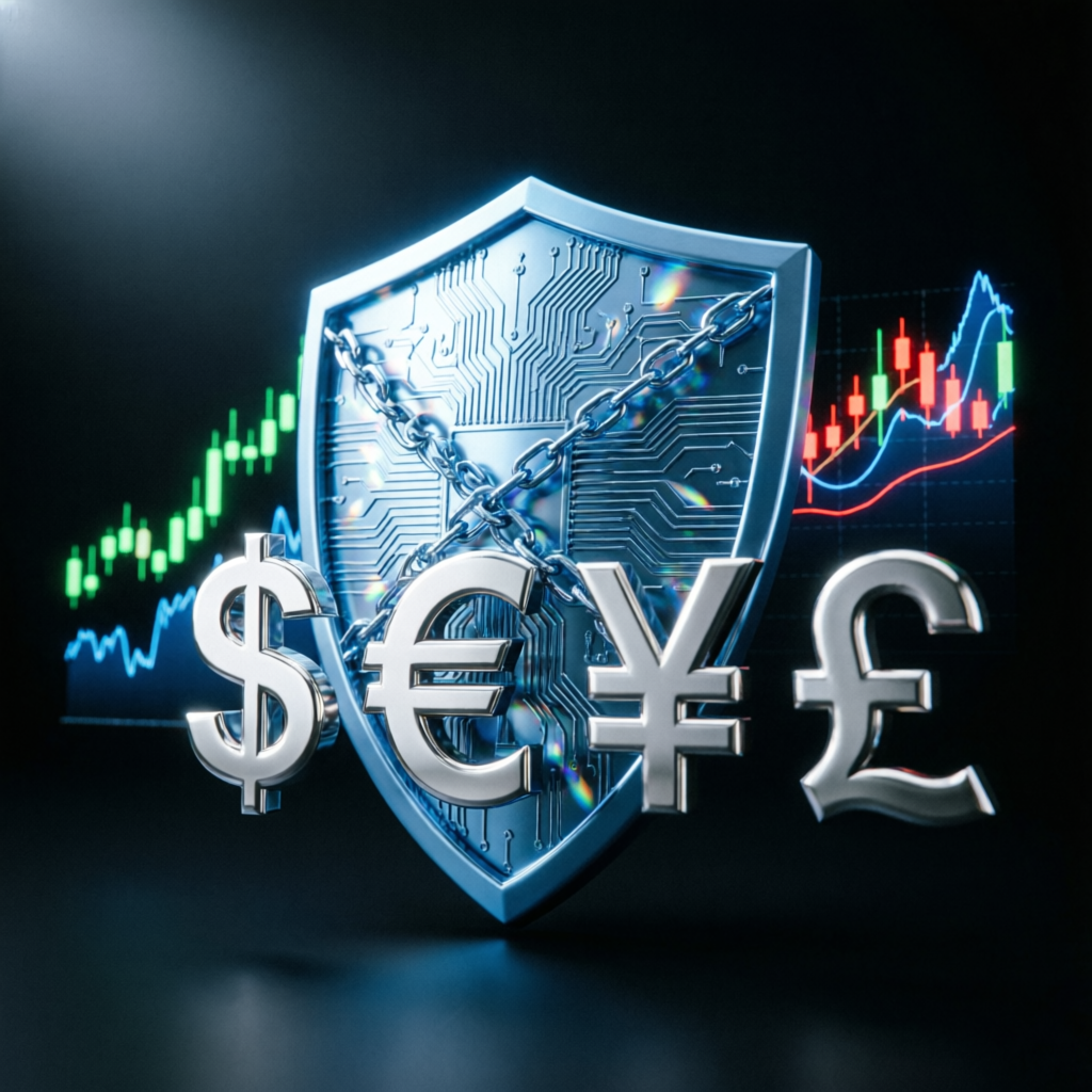 Financial Risk Management Shield Concept