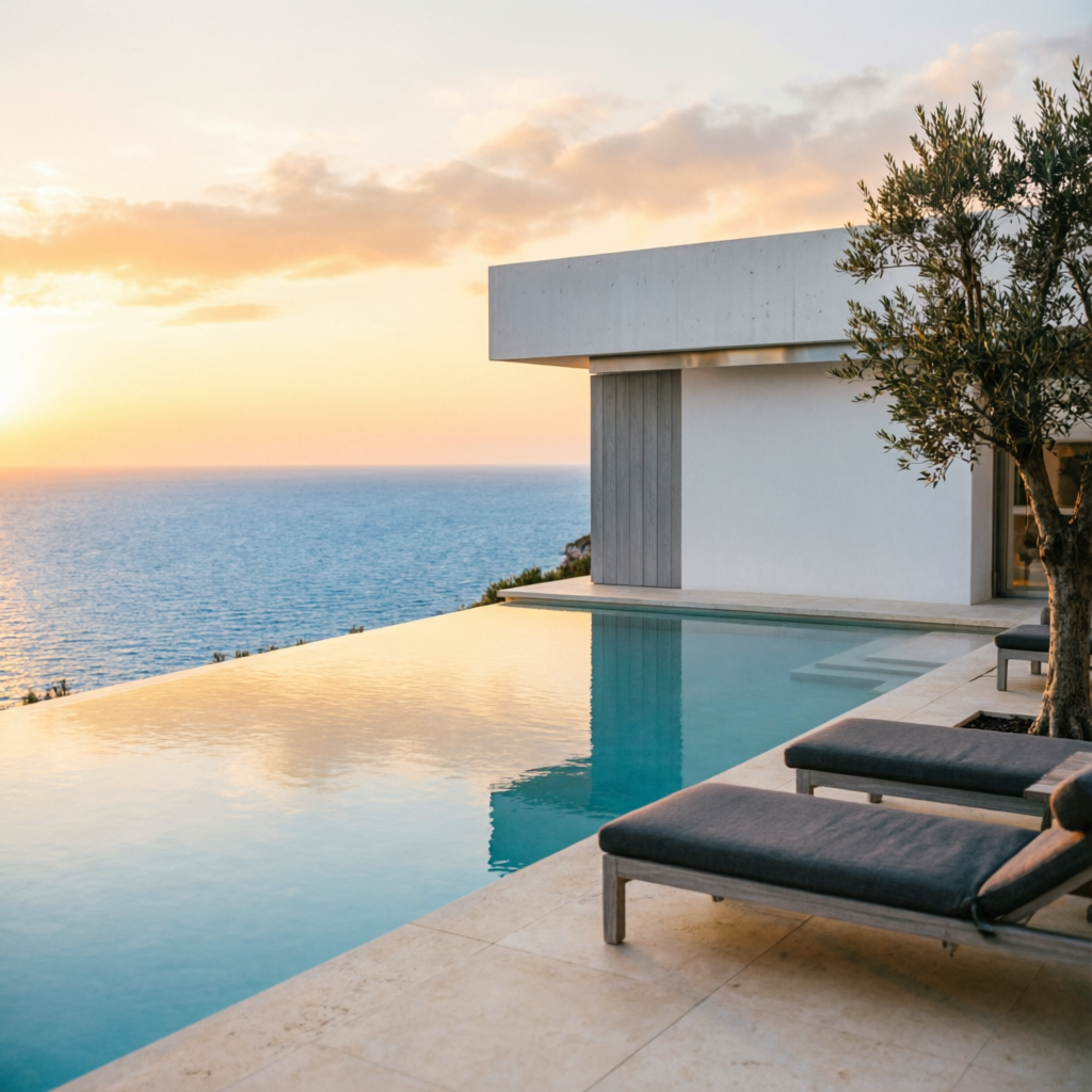 Hotel con piscina infinita