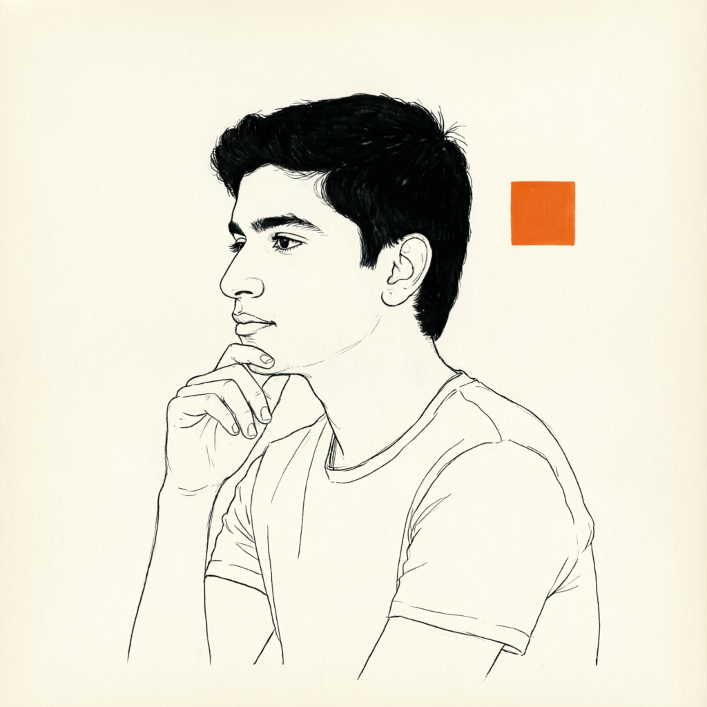 Portrait of Hariom Lohar — builder, India