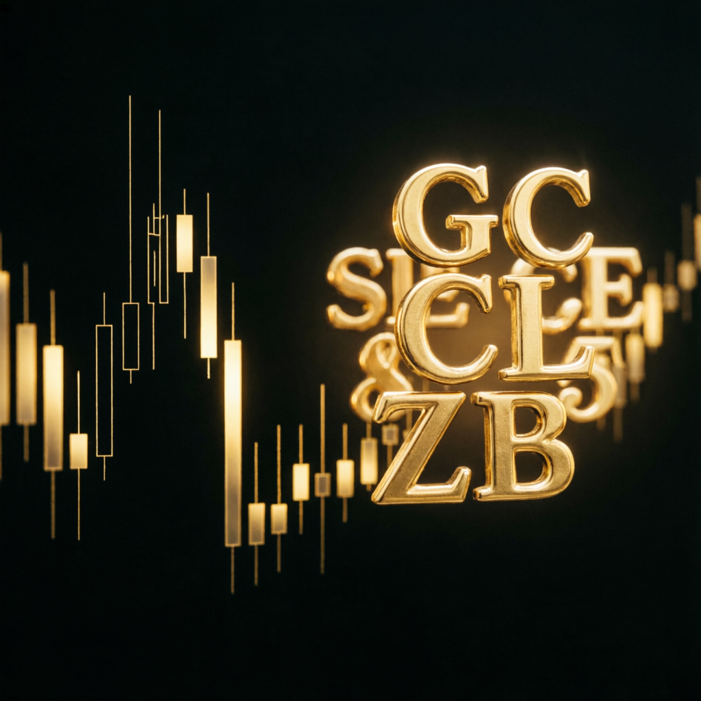 Futures trading symbols GC CL ZB for Apex Trader Funding