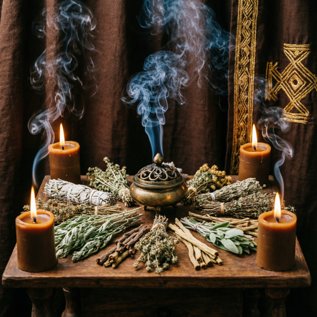 Spiritual Ritual with Candles
