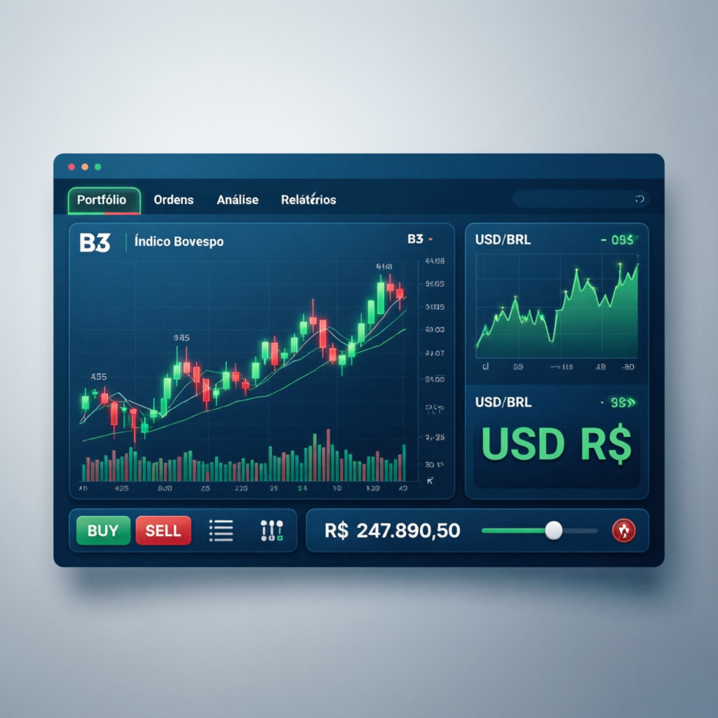 Dashboard B3 e Forex