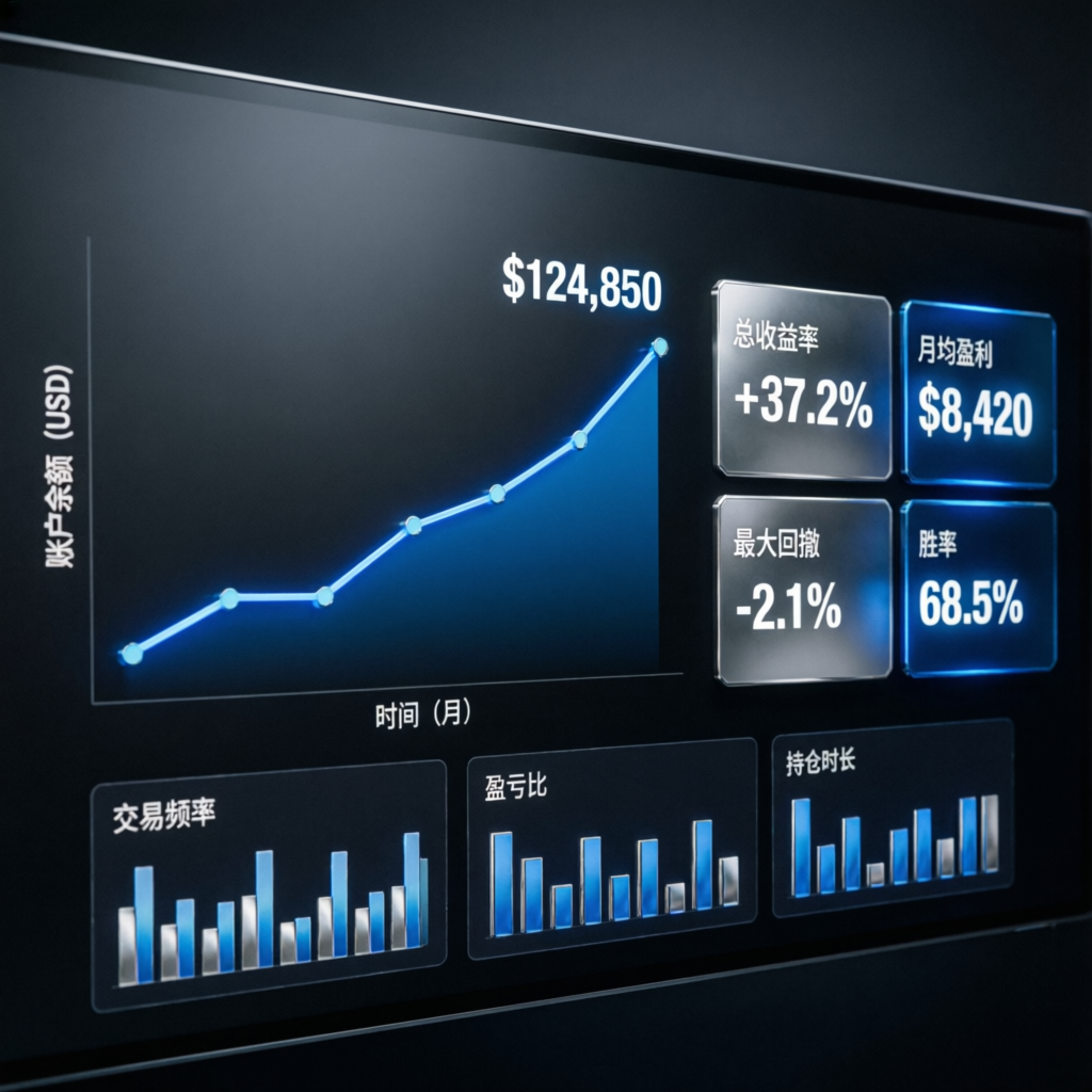 Funded Account Growth Chart Showing Consistent Profits