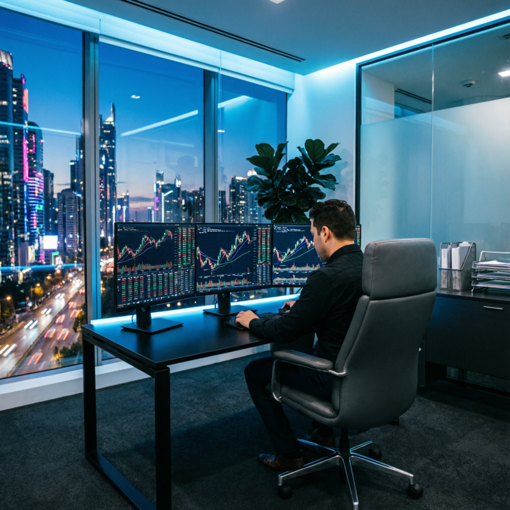 Modern Trading Office