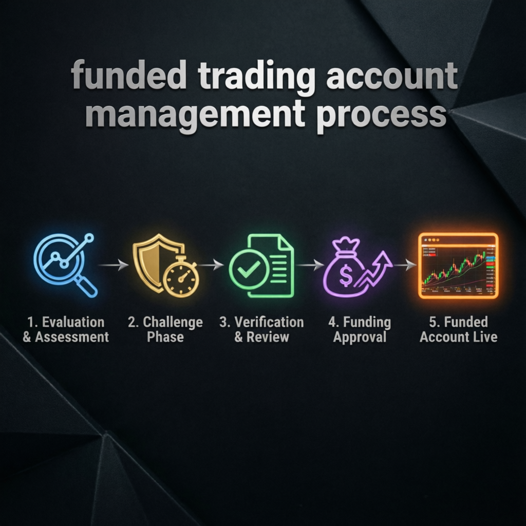 Funded Trading Account Management Process - Evaluation to Funded Account