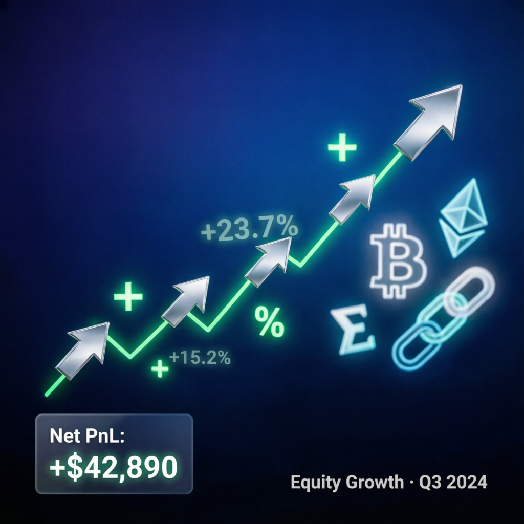 Funded Account Growth Chart - PFM Capitals Trading Results
