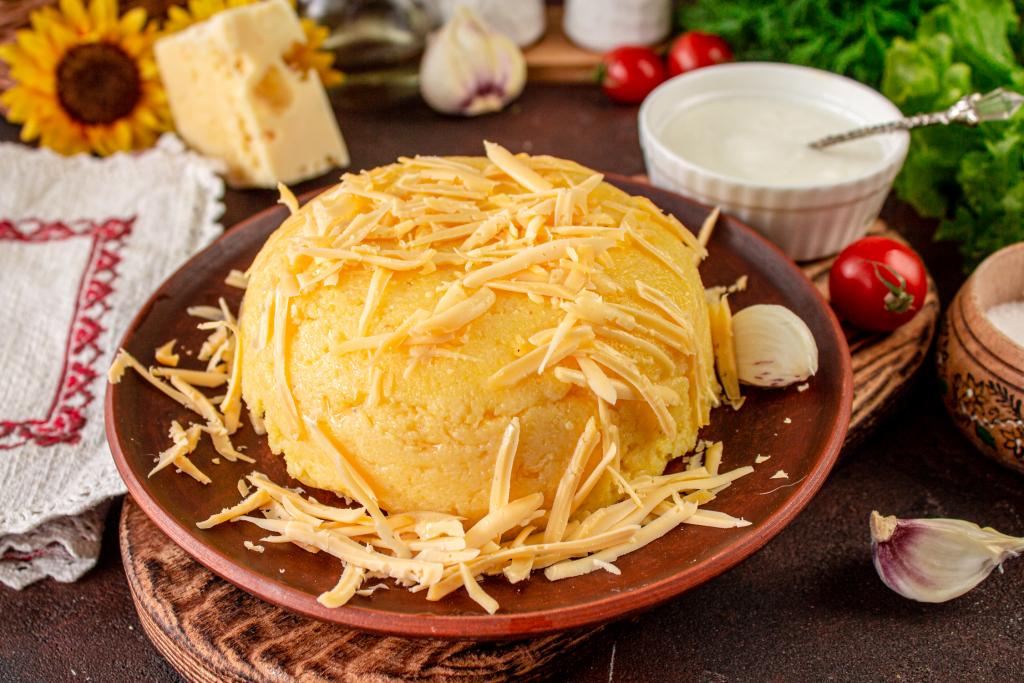 Мамалыга с брынзой