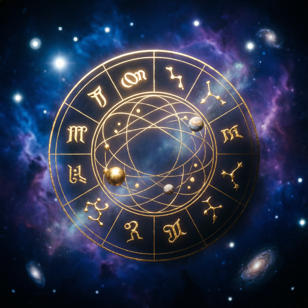 Astrological birth chart wheel