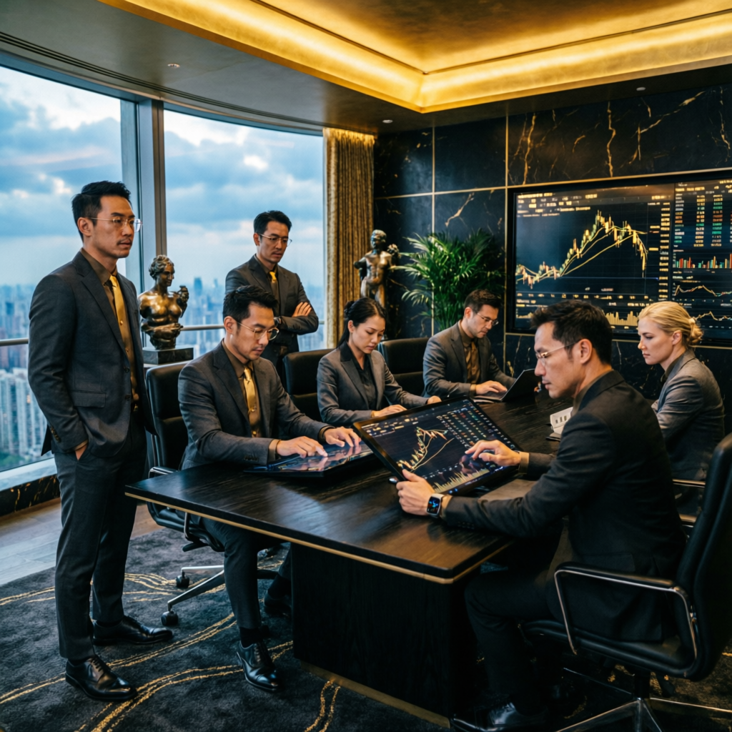 Professional trading team analyzing Apex Trader Funding worthiness
